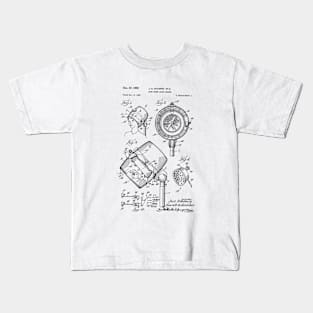 Hair salon Fashion funny patent drawing Kids T-Shirt